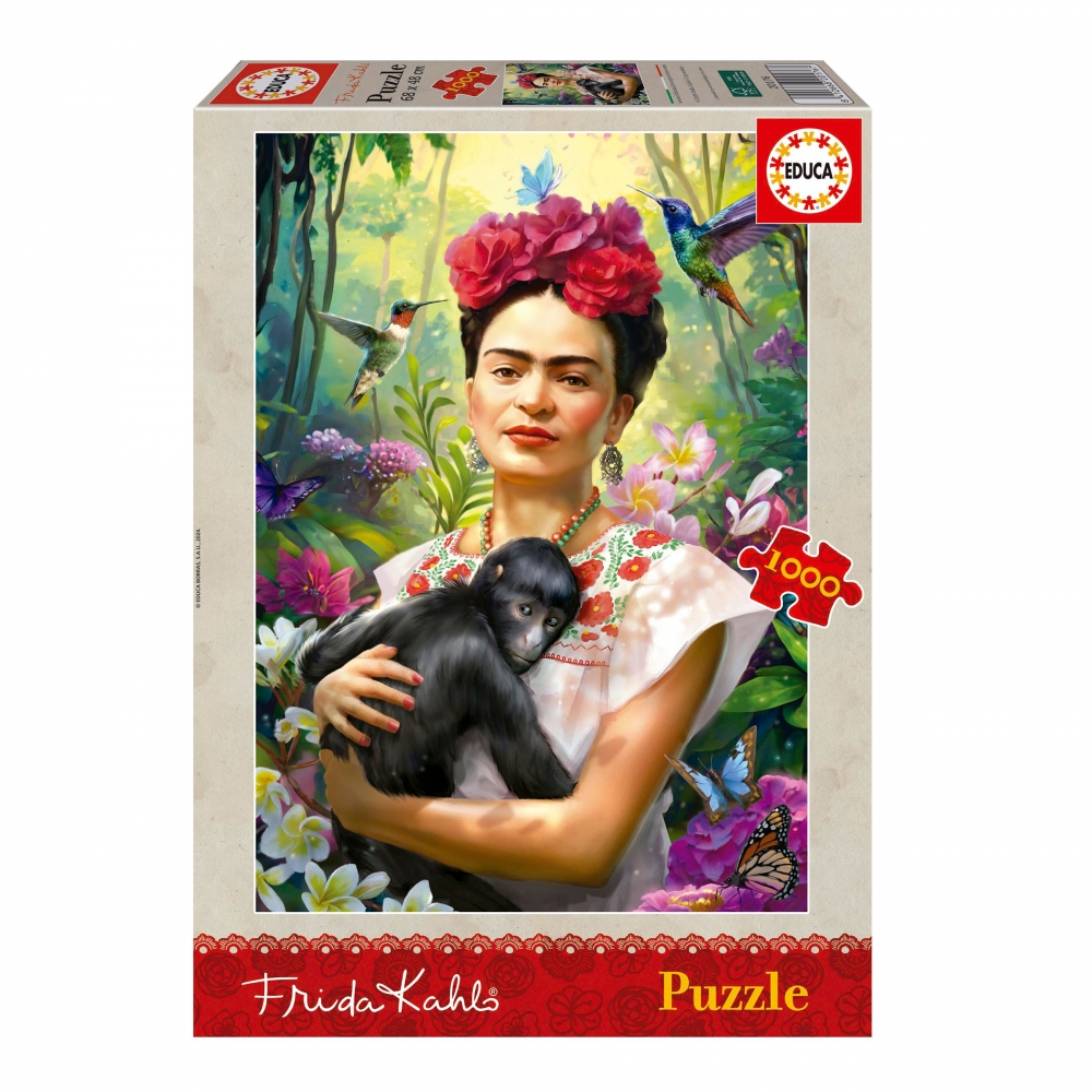 Puzzle, Educa, Frida Kahlo, Grădina Vieții, 1000 de piese