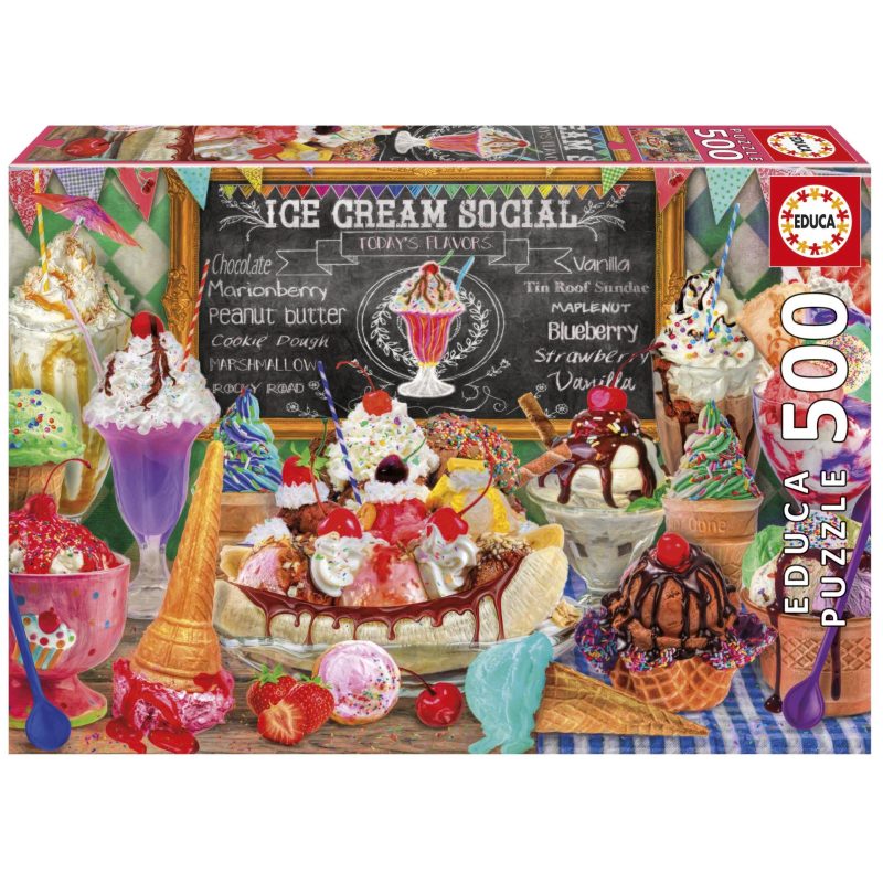 Puzzle, Educa, Inghetata, 500 piese
