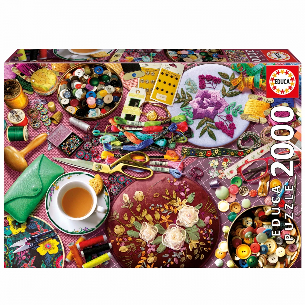 Puzzle, Educa, Masa de Cusut, 2000 piese