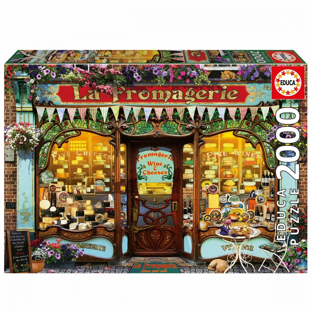 Puzzle, Educa, Cheese Shop, 2000 piese