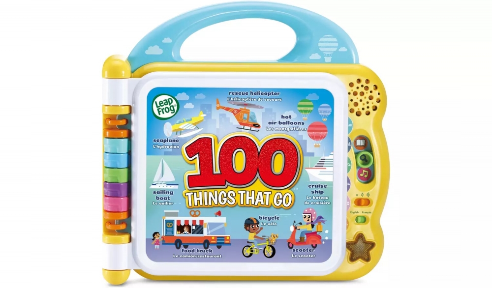 Jucarie interactiva, Leap Frog, Caiet de activitati, 100 de lucruri care se misca, 30 x 28 x 7 cm
