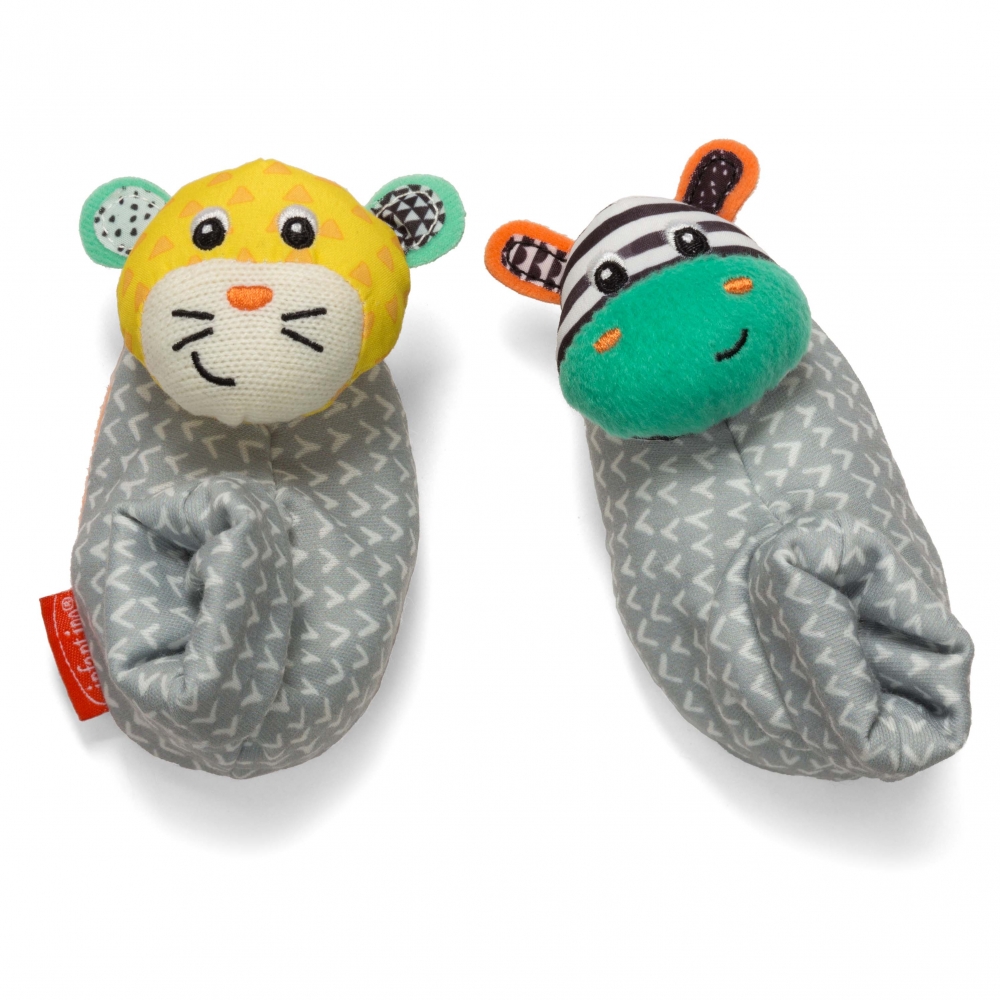 Papuci zornaitori pentru bebelusi Infantino, Multicolor