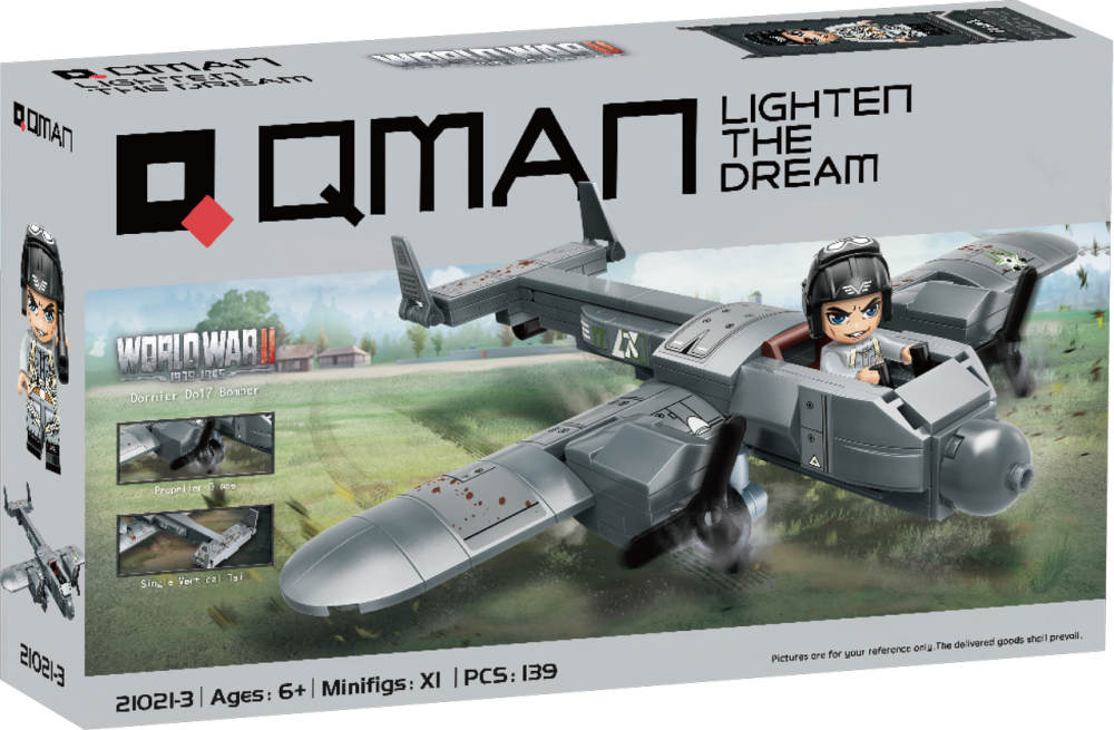 Constructor, Qman, Dornier Do17 Bomber, 139 piese