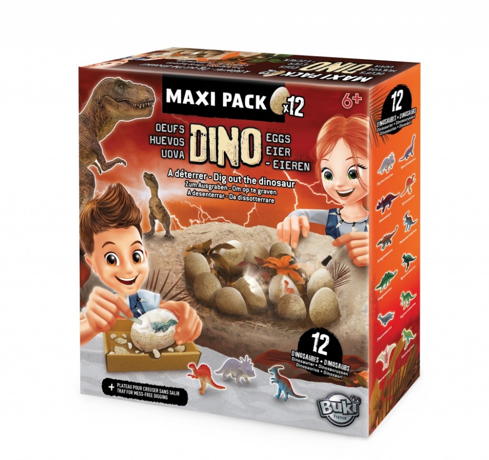 Kit de cercetare, Buki Franța, 12 mega ouă de dinozaur de descoperit
