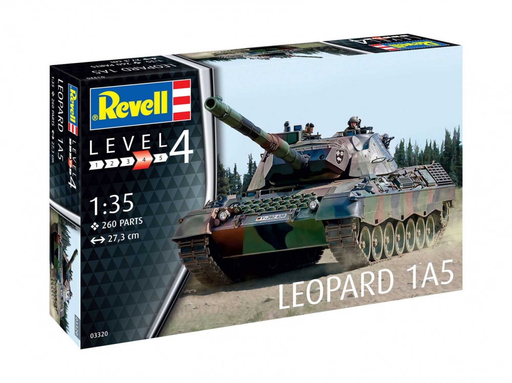 Model de asamblat, Revell, Leopard 1A5, 260 piese