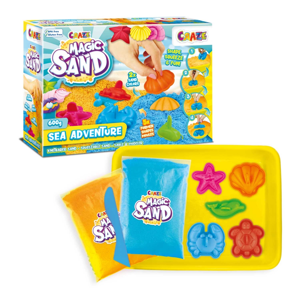 Set nisip kinetic Craze - Sea Adventure, 600 g