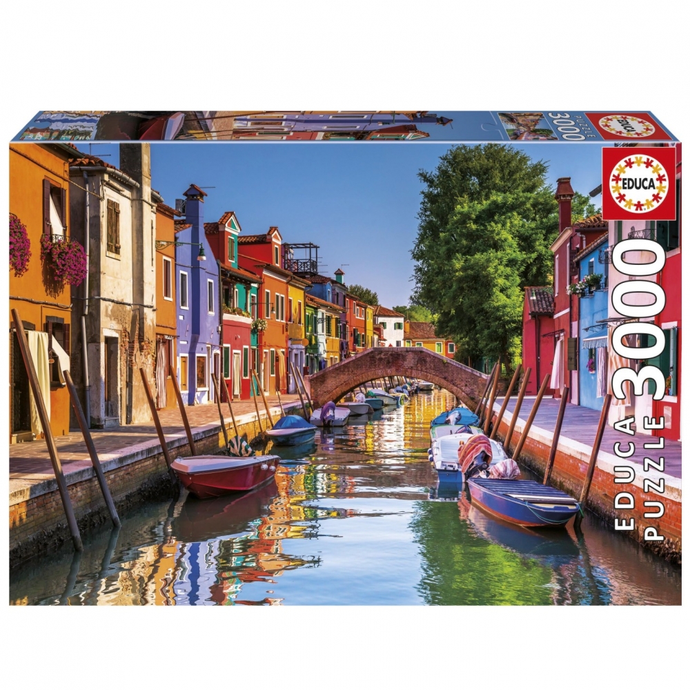 Puzzle, Educa, Burano, Italia, 3000 piese