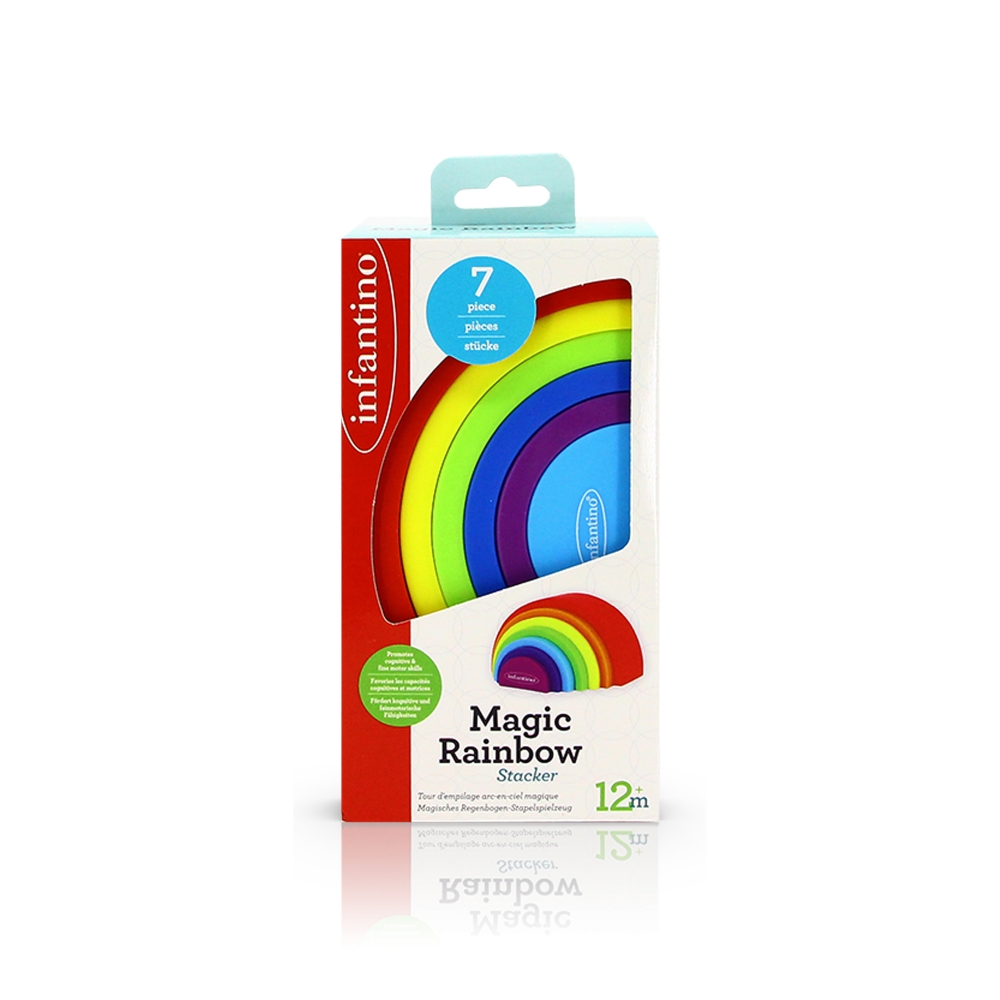 Set de matrite de sortare, Infantino, curcubeu, 1 an
