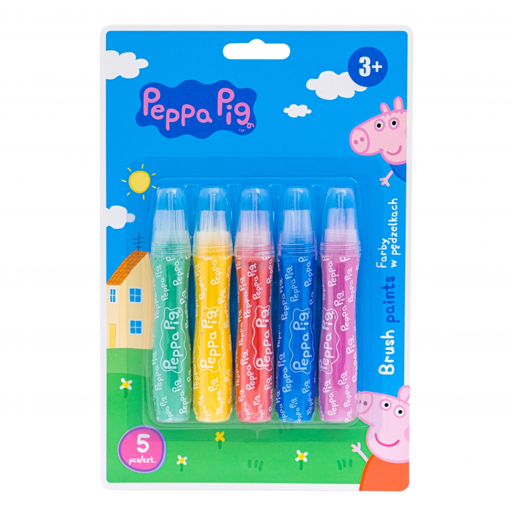 Set acuarele cu pensule Peppa Pig, ASTRA art-pap, 5 bucati, 150x225x20mm