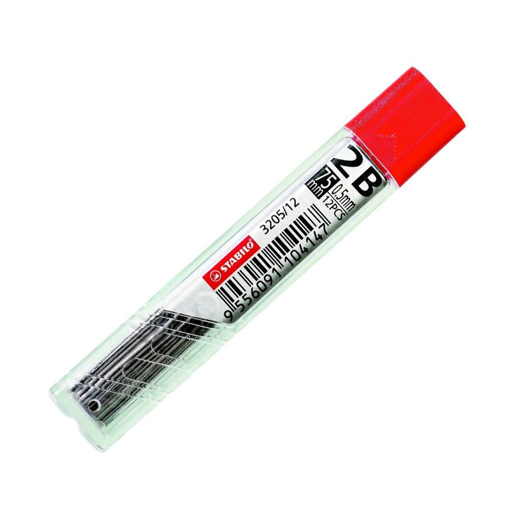 Set graffiti pentru creion automat, Stabilo, 2B 0.5, 12 piese