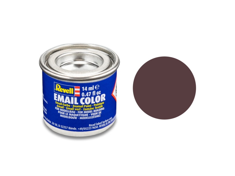 Vopsea emailată, Revell, Email Color, Maro închis mat, 14 ml