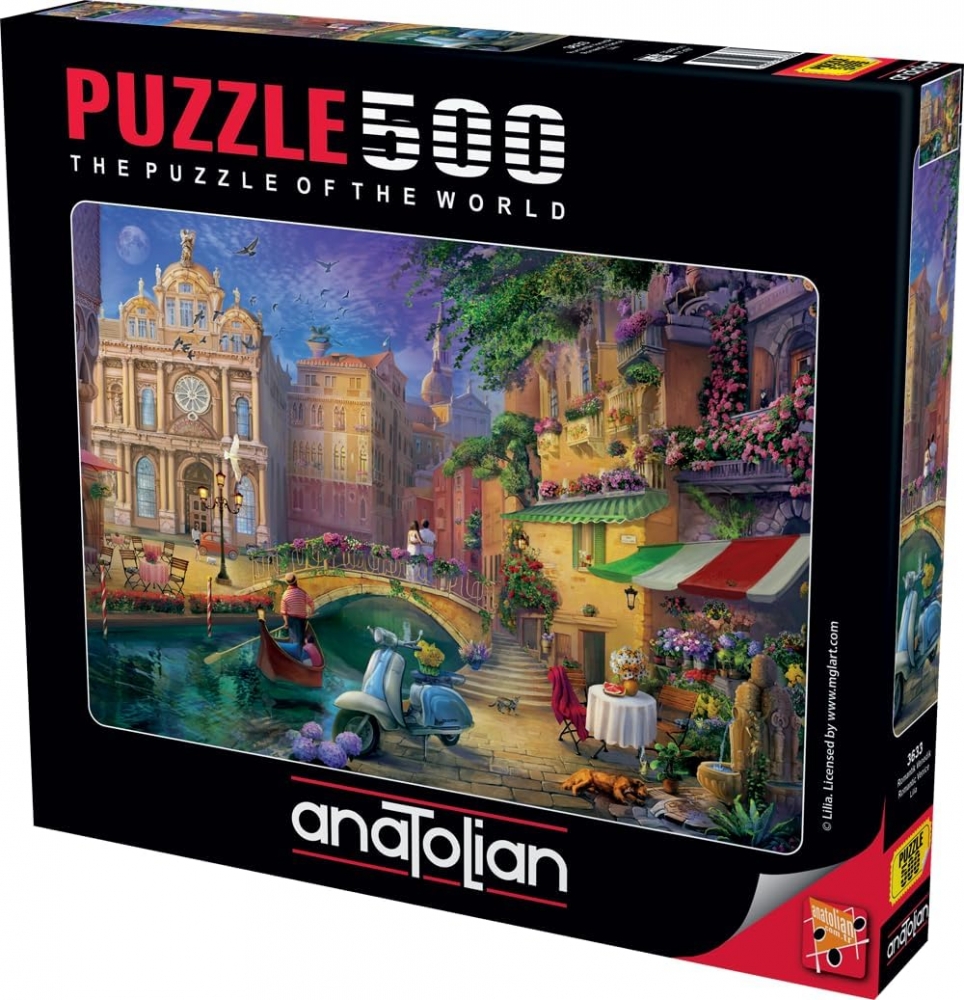 Puzzle, anatolian, Veneția romantică, 500 de piese