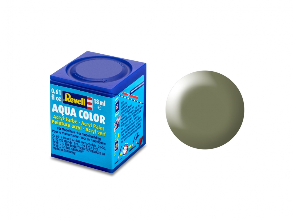 Vopsea acrilică, Revell, Aqua Color, Verde gri mătăsos, 18 ml