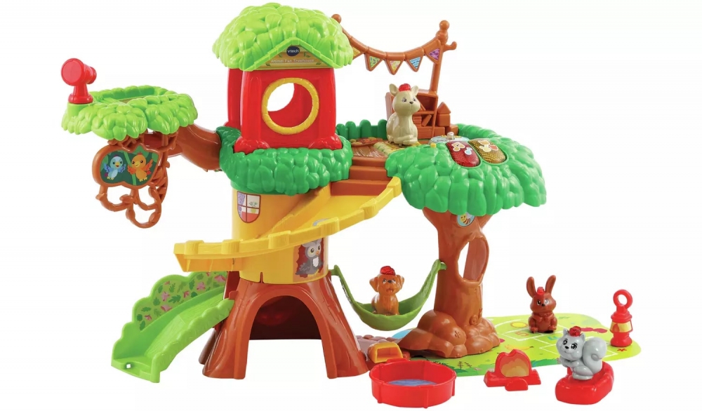 Set de joaca, Vtech, Casa distractiva in copac cu animale, 33 x 45 x 13.3 cm