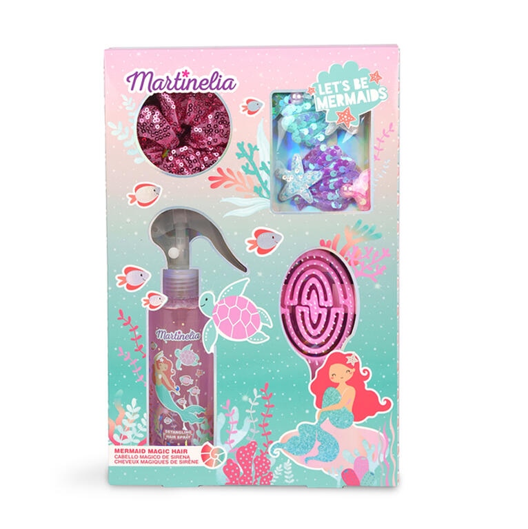 Set fixativ de păr și accesorii, Martinelia, Sirene, 4 piese