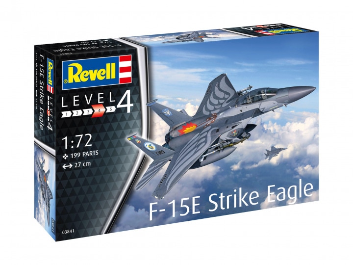 Model asamblat, Revell, avion McDonnell-Douglas F-15E Strike Eagle, 199 piese