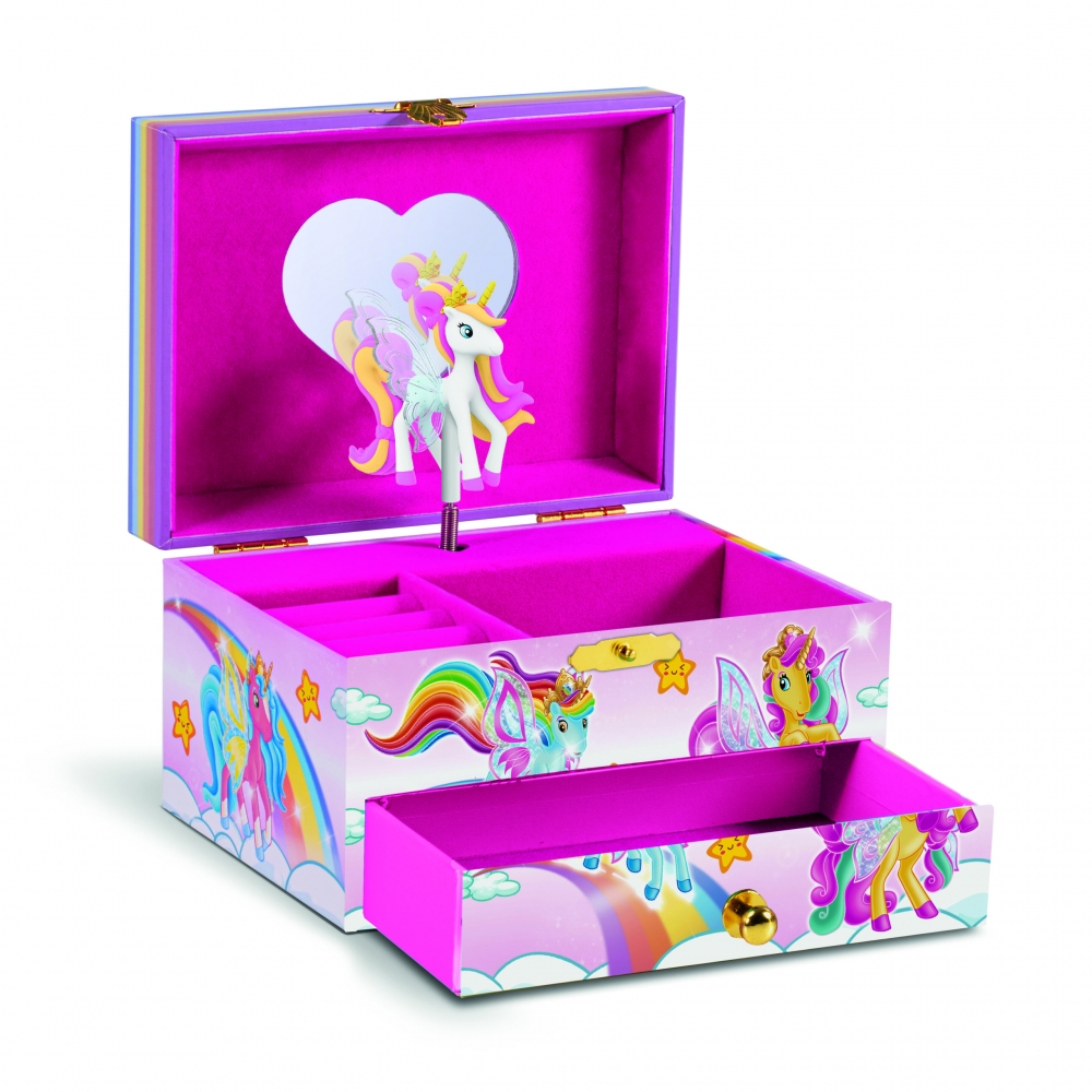 Cutie muzicala pentru bijuterii, Craze, Galupy Unicorn, 14.7 x 12.2 x 9.2 cm