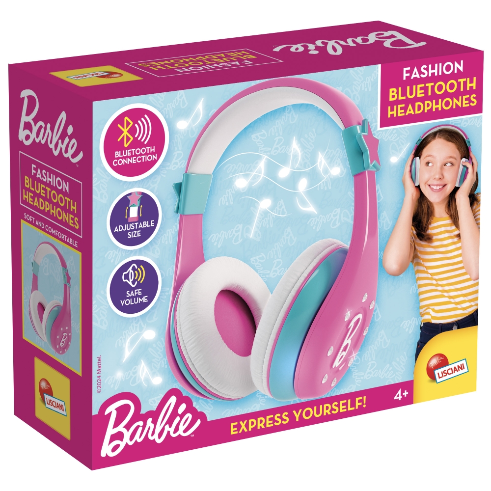 Children′s headphones, Lisciani, Bluetooth, Barbie