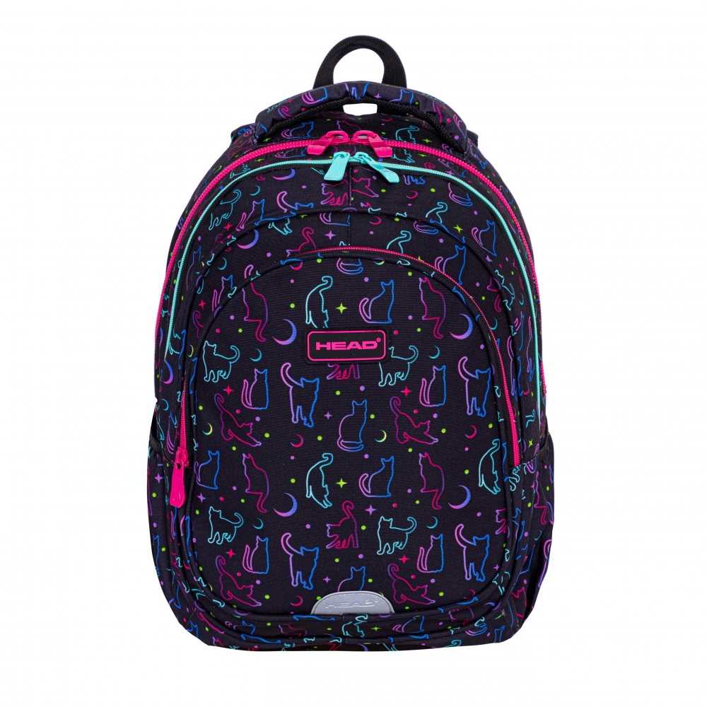 Rucsac scolar HEAD Pisici in intuneric, AB300, 42 x 30 x 19 cm