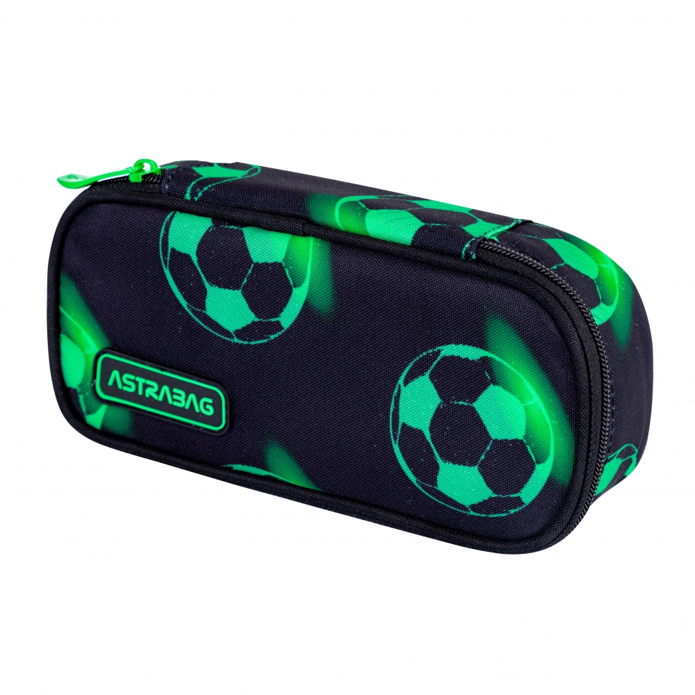 Geantă de toaletă simplă fără accesorii ASTRABAG Minge de fotbal Neon, AC6, 