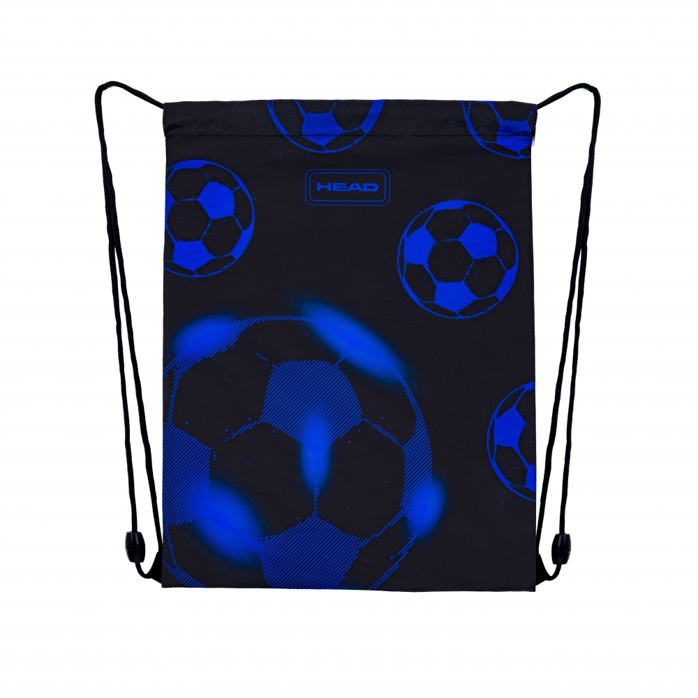 Geanta sport, Head, minge de fotbal albastru neon, AD1, 44 × 33 cm
