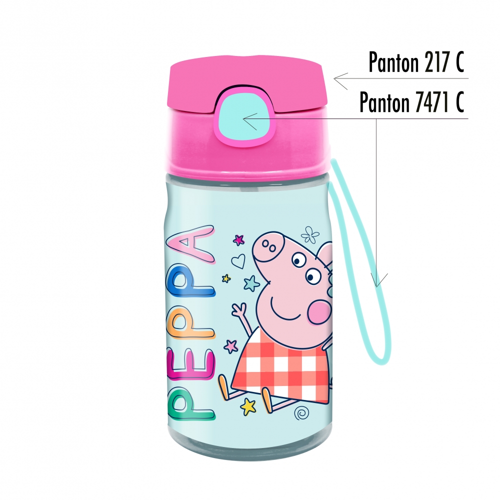 Sticla de apa Peppa Pig, capacitate 400 ml
