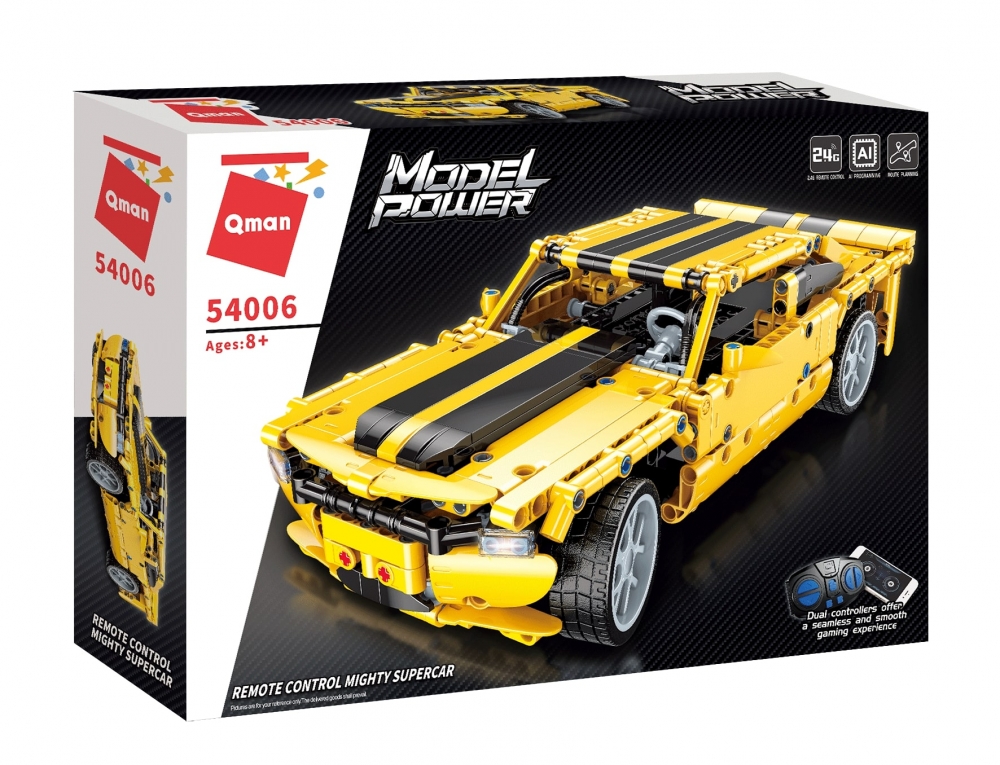 Set constructie, Qman, Model Power, Masina RC puternica, 501 piese