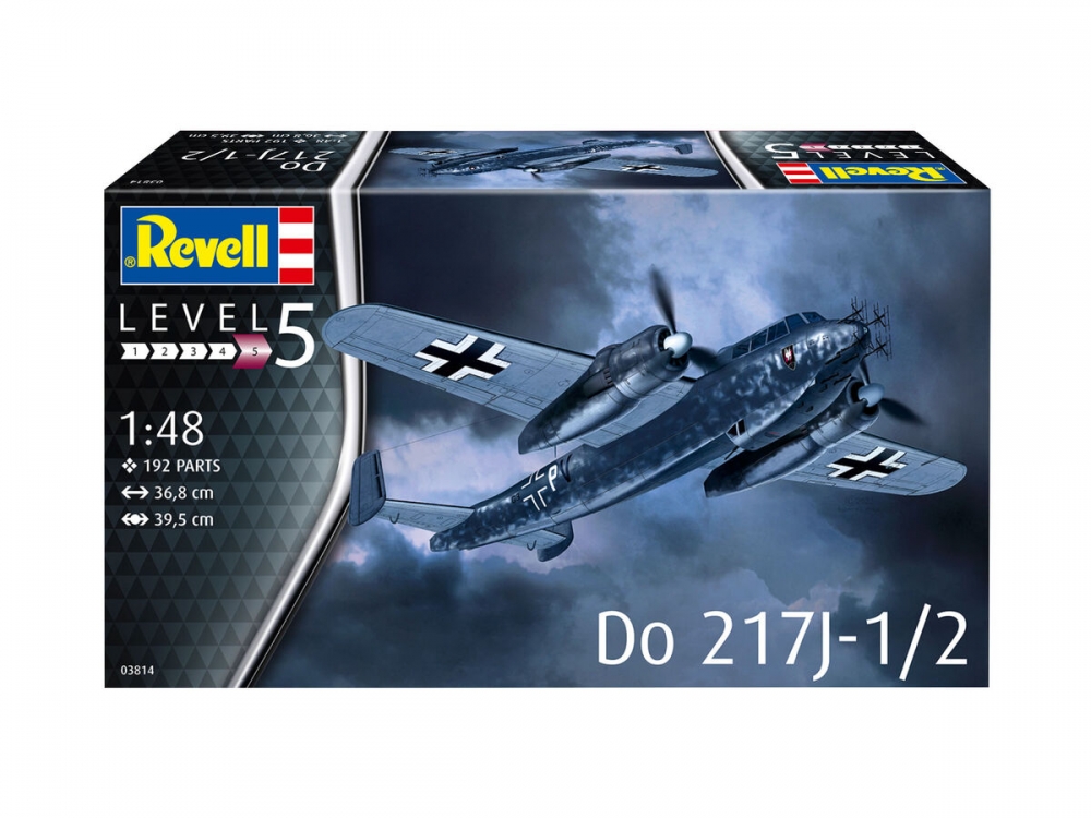 Macheta de asamblat, Revell, Avion Do 217J-1/2, 192 piese