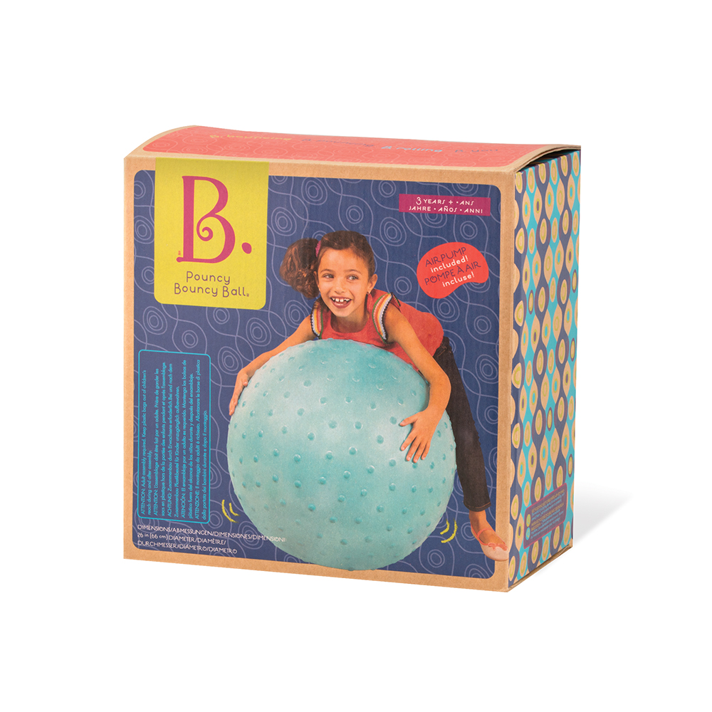 Minge senzoriala, B.Toys, 66 cm, Albastru