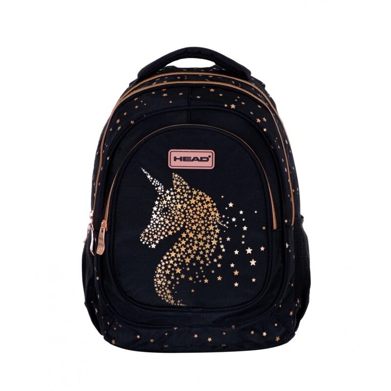 Geanta scolara ergonomica HEAD unicorn, negru