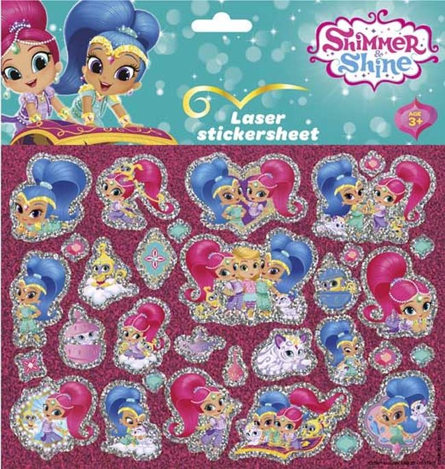 Set de stickere, Totum, Shimmer & Shine, 30 buc