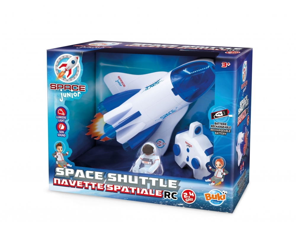 Jucarie interactiva, Buki France, Naveta spatiala RC, 28 cm