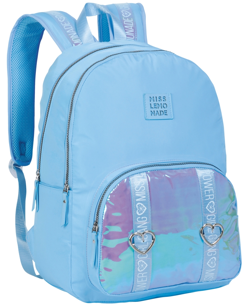 Rucsac scoala, Miss Lemonade, Holo, 45 x 34 x 16 cm, Albastru