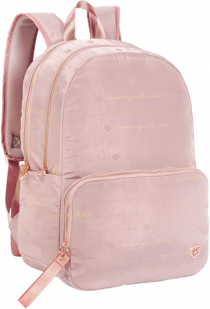 Rucsac scoala, Miss Lemonade, Flirt, 44.5 x 33 x 16 cm, Roz