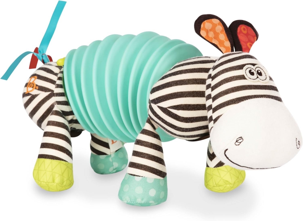 Jucarie educativa Battat Zebra Tyanubra cu 2 moduri de muzica