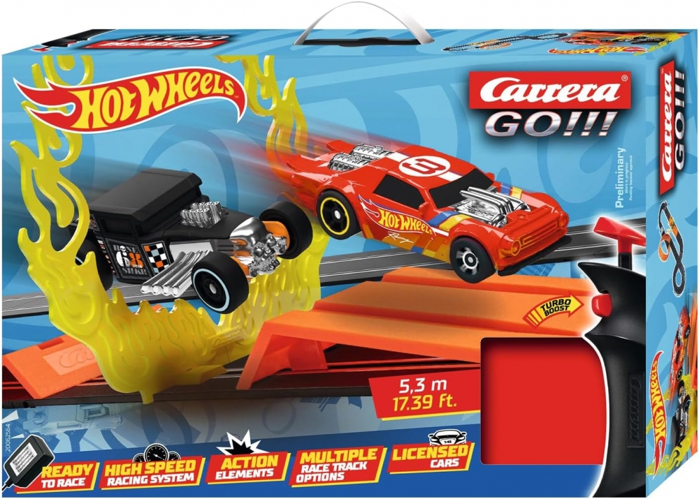 Circuit de curse, Carrera, Hot Wheels, 5,3 m