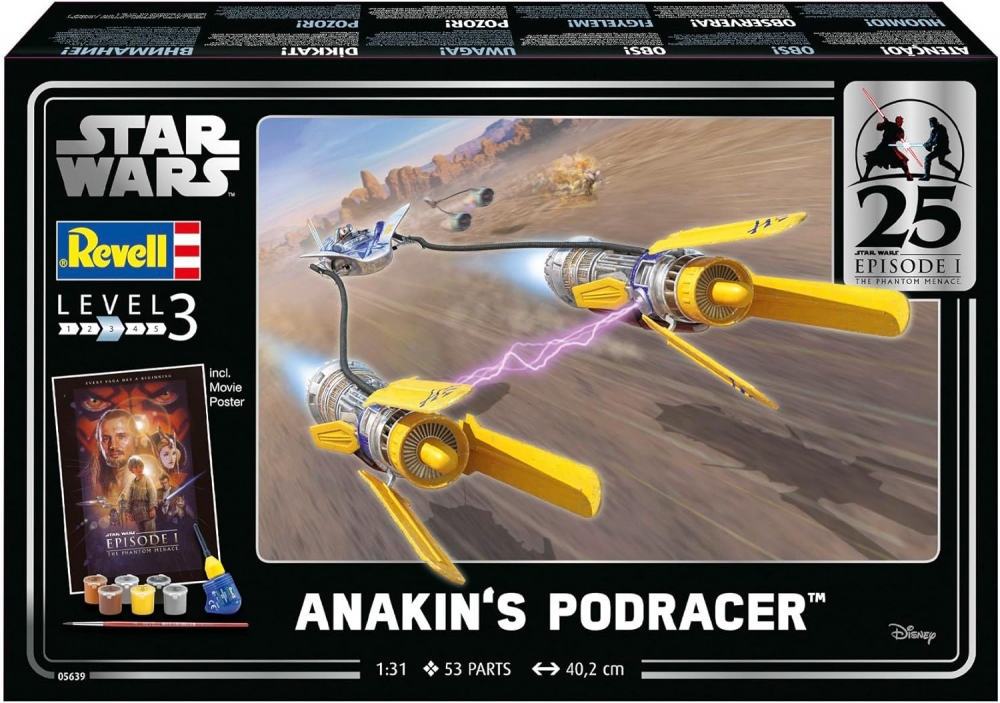 Model de clădire, Revell, set cadou Anakin′s Podracer
