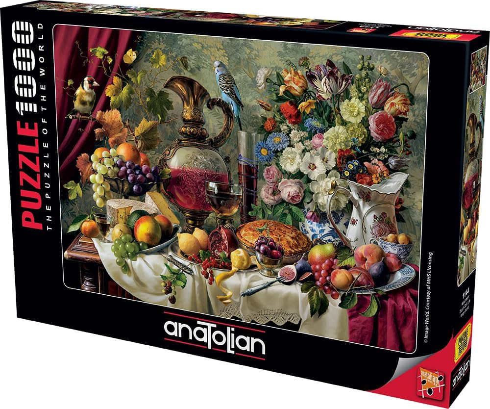 Jigsaw puzzle, anatolian, natură moartă olandeză, 1000 de piese