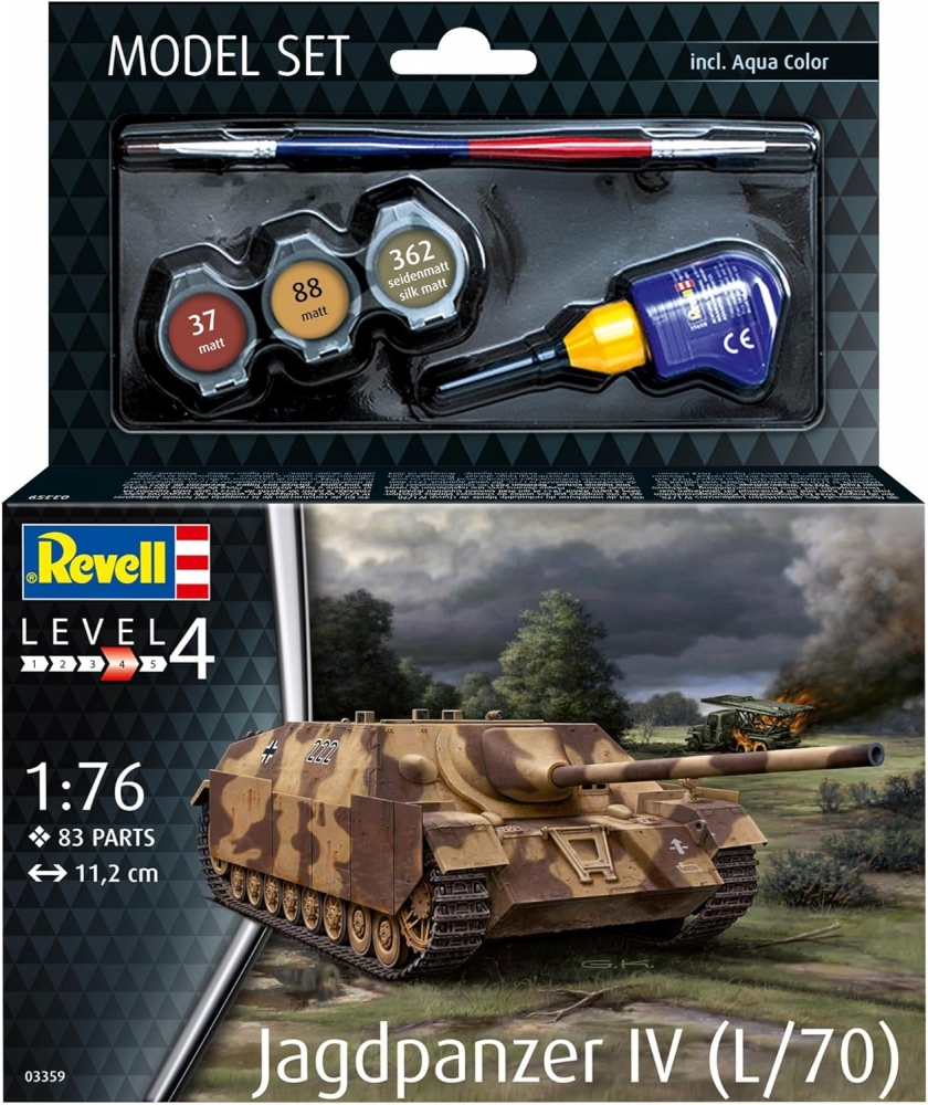 Model asamblat, Revell, Jagdpanzer IV (L/70), Set