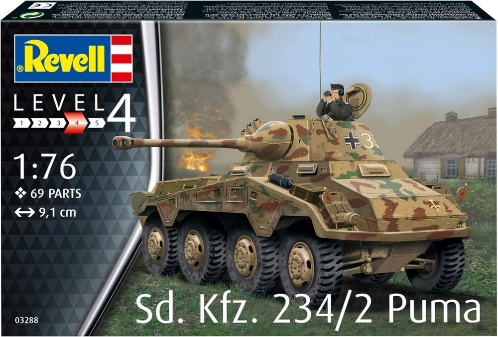 Macheta Militara Revell Sd.Kfz.234/2 Puma 1:76 REV 03288