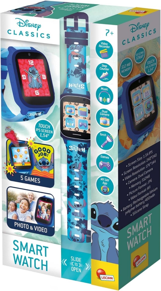 Ceas inteligent pentru copii, Lisciani, Stitch