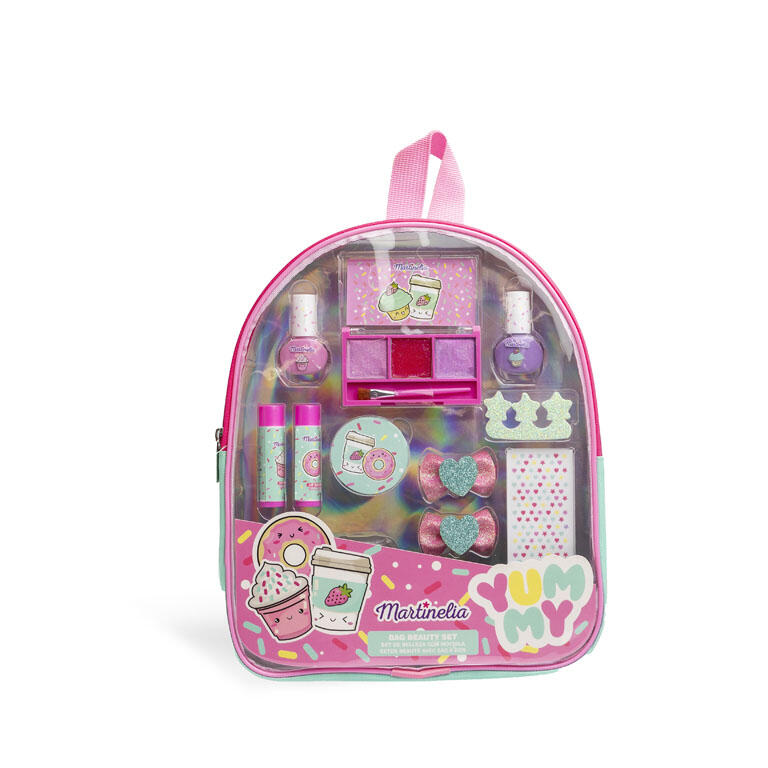 Set cosmetice într-un rucsac, Martinelia, Delicios, Roz