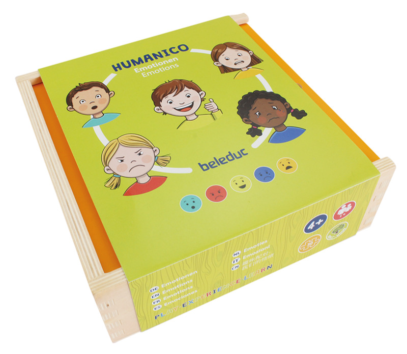 Joc puzzle din lemn, Beleduc, Humanico, Emoții, 30 de piese