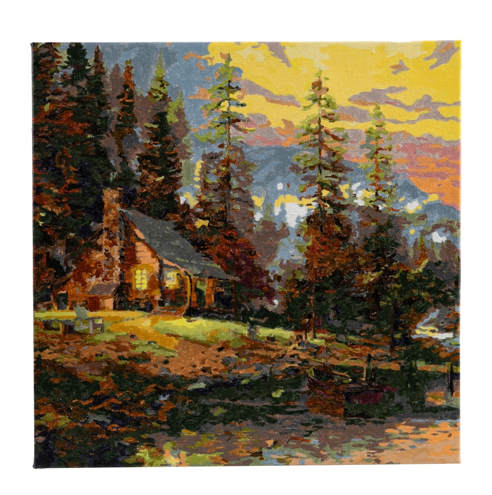 Set pictura pe numere, Craft Buddy, Izolare pasnica, 30 x 30 cm