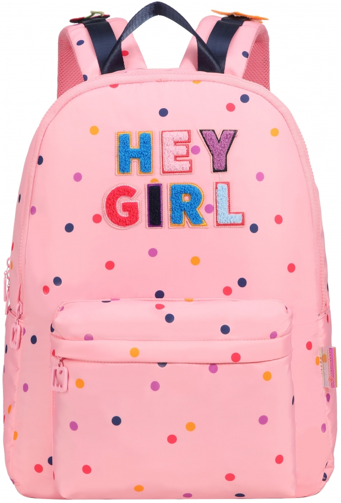Rucsac scoala, Marshmallow, Hey Girl Pink, 43 x 33 x 16 cm