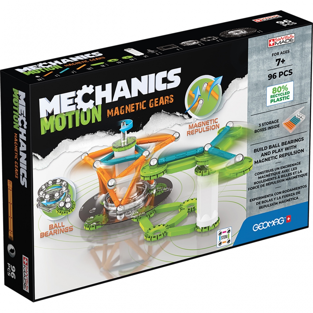 Constructor magnetic, Geomag, Mechanics 767, Magnetic Gears, 96 piese