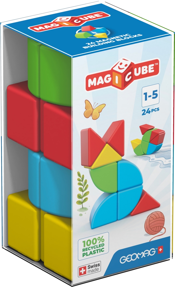 Constructor magnetic, Geomag, Magicube, 24 de piese