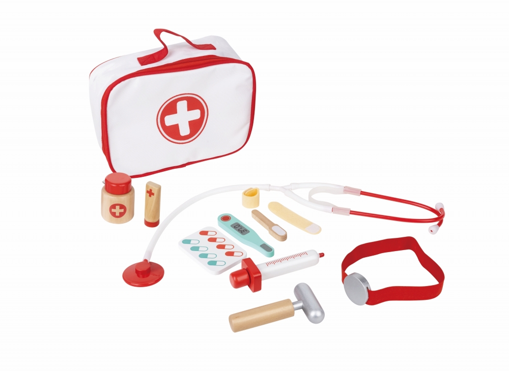 Set de joaca, Hape, Micul Doctor, 12 piese