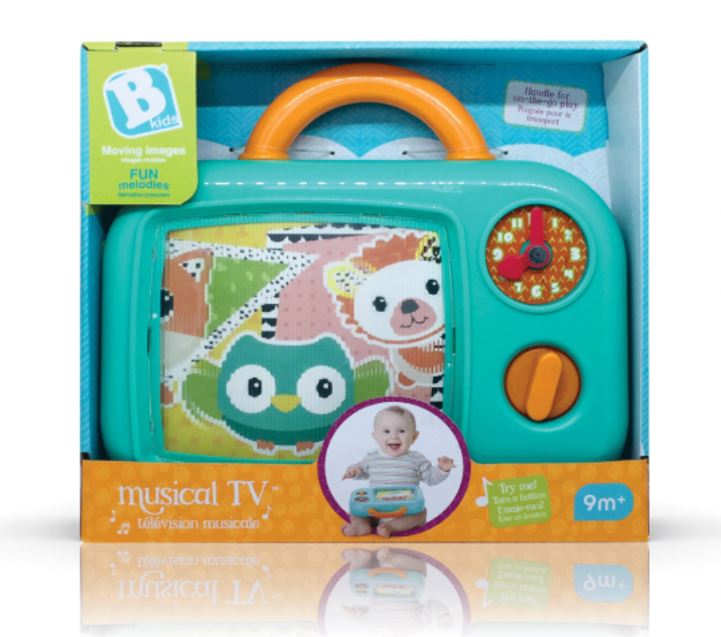 Jucărie interactivă, Infantino, B Kids, Muzical TV, Albastru