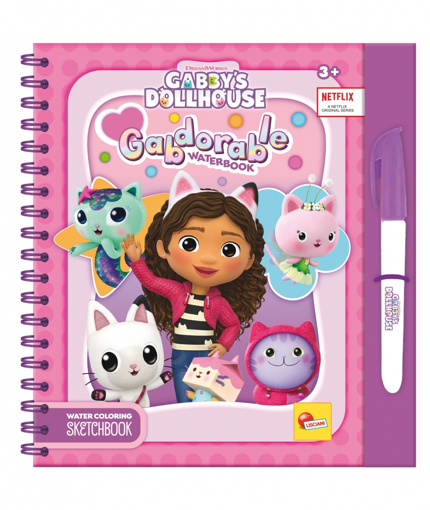 Koci Domek Gabi Gabdorable Waterbook, Lisciani, 12 pagini, 229x202mm, brosata spiralata